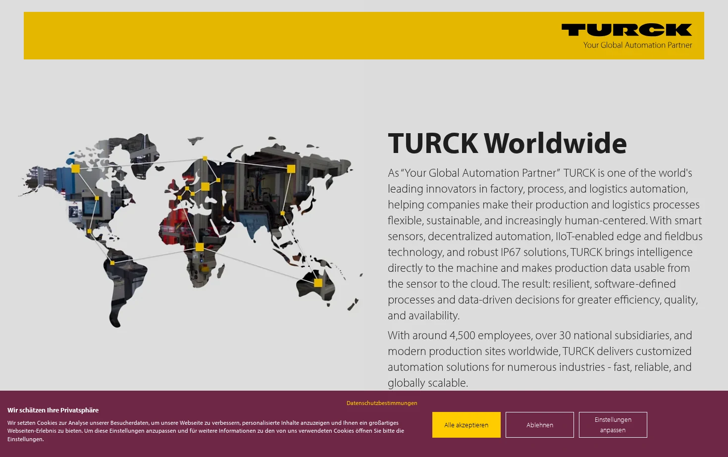 TURCK 页面快照